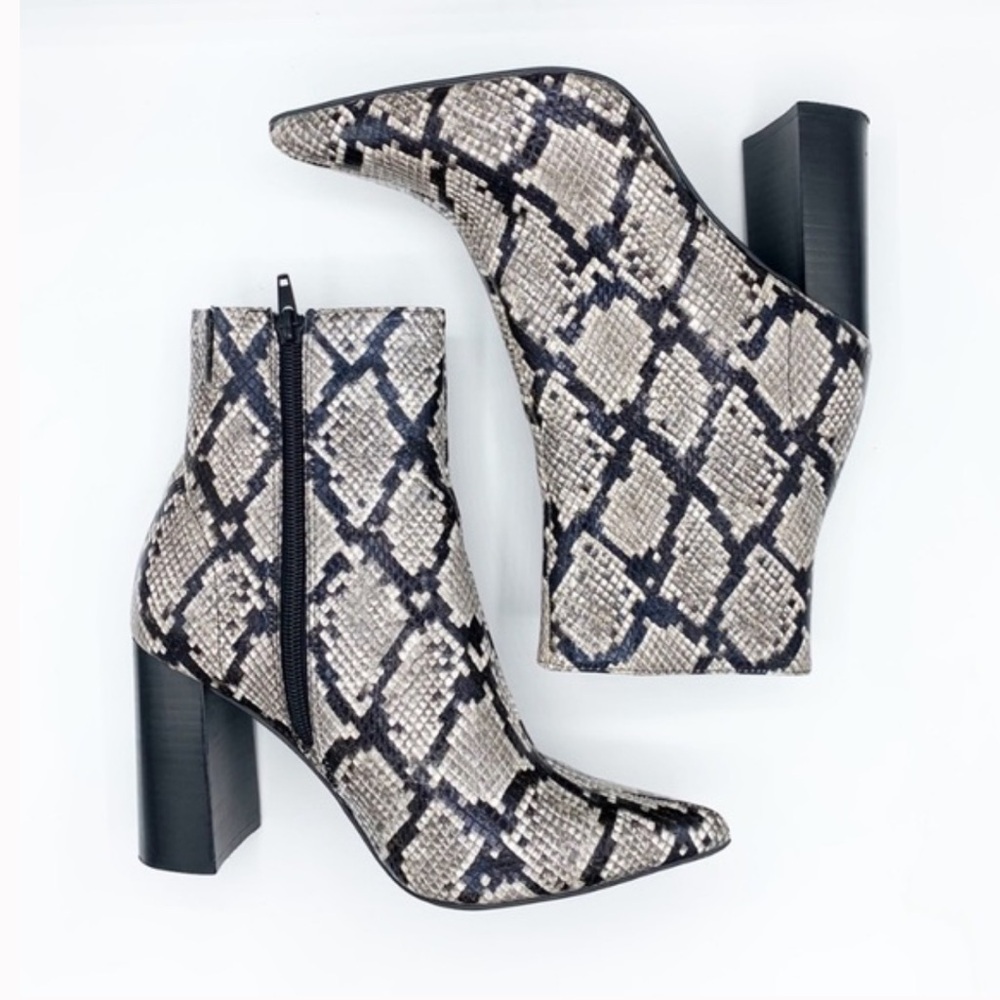 Jeffrey Campbell Raven Python Bootie - image 1